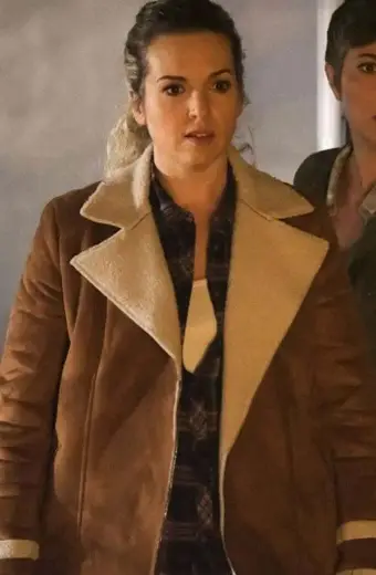 Briana Buckmaster Supernatural Donna Hanscum Shearling Jacket