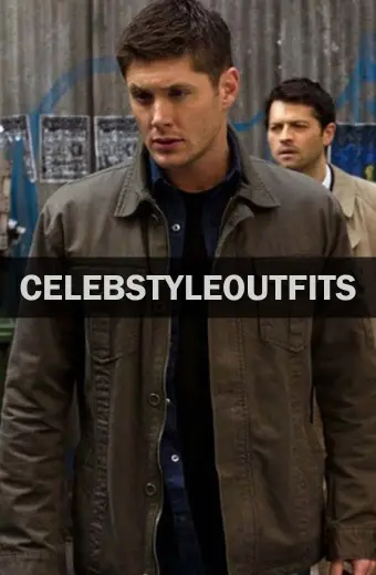 Dean Winchester Supernatural Jensen Ackles Green Cotton Jacket dean-winchester-supernatural-green-cotton-jacket