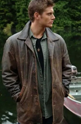 Supernatural Jensen Ackles Dean Winchester Brown Leather Coat