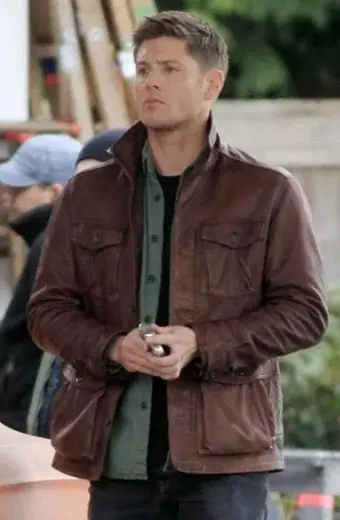 Jensen Ackles Supernatural Dean Winchester Brown Leather Jacket