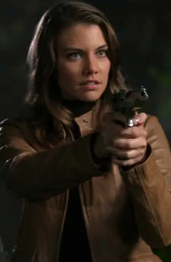 Supernatural Bela Talbot Lauren Cohan Brown Leather Jacket