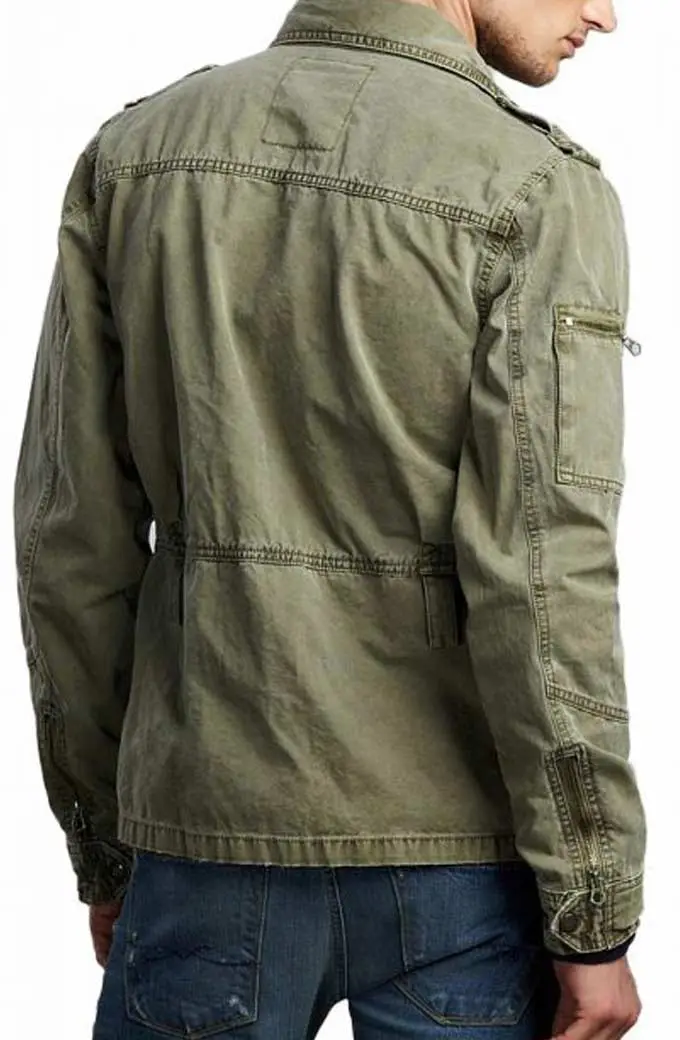 Supernatural Jared Padalecki Sam Winchester Green Denim Jacket jared-padalecki-supernatural-jacket