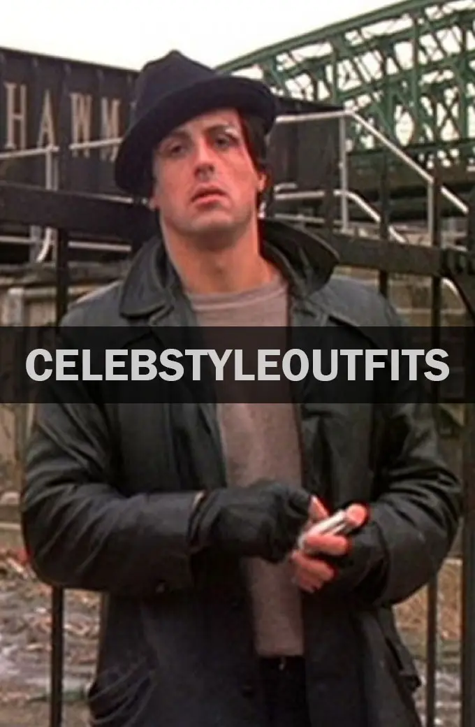 Sylvester Stallone Rocky Balboa Black Trench Leather Blazer sylvester-stallone-rocky-balboa-blazer