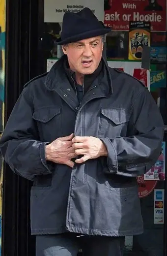 Sylvester Stallone Rocky Balboa Creed Black Cotton Jacket