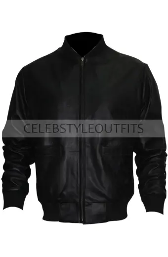 Sylvester Stallone Rocky Balboa Tiger Mens Black Bomber Jacket rocky-balboa-sylvester-stallone-tiger-jacket