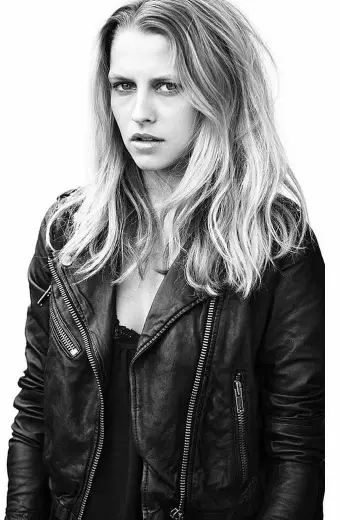 Womens Casual Teresa Palmer Street Black Biker Leather Jacket teresa-palmer-street-jacket