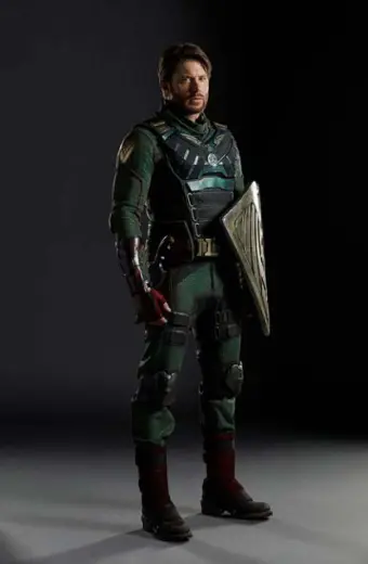 The Boys TV Show Jensen Ackles Soldier Boy Green Leather Vest