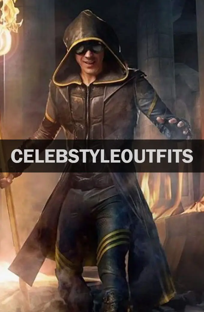 Shawn Ashmore Lamplighter The Boys Black Hooded Trench Coat the-boys-shawn-ashmore-black-coat