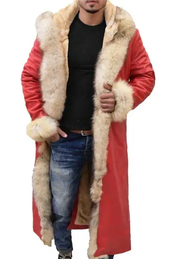 Santa Claus Kurt Russell Christmas Chronicles Red Hooded Coat