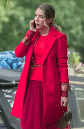 Katherine The Duchess Katherine Ryan Pink Trench Coat
