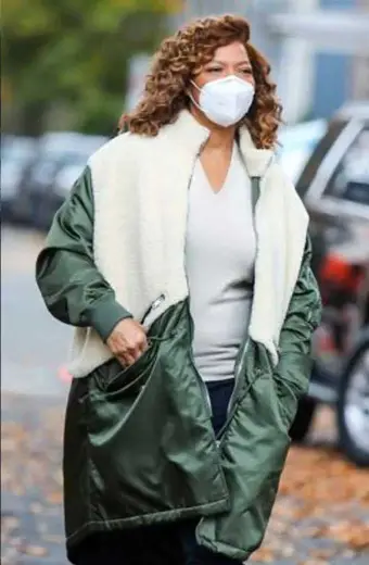 Robyn McCall Equalizer Queen Latifah Shearling Polyester Coat queen-latifah-the-equalizer-coat