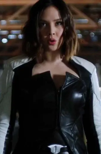 Malese Jow Flash Doctor Light Linda Park Cosplay Leather Coat