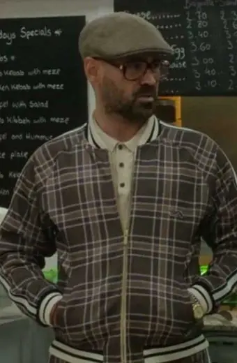 Colin Farrell Gentlemen Coach Checked Bomber Varsity Jacket