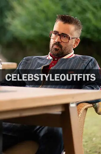 Colin Farrell The Gentlemen Coach Blue Quilted Bomber Jacket