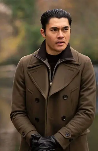 Dry Eye Henry Golding The Gentlemen Brown Wool Trench Pea Coat