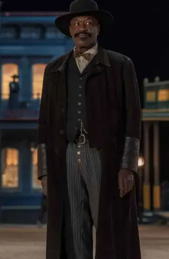 Delroy Lindo Bass Reeves The Harder They Fall Black Long Coat