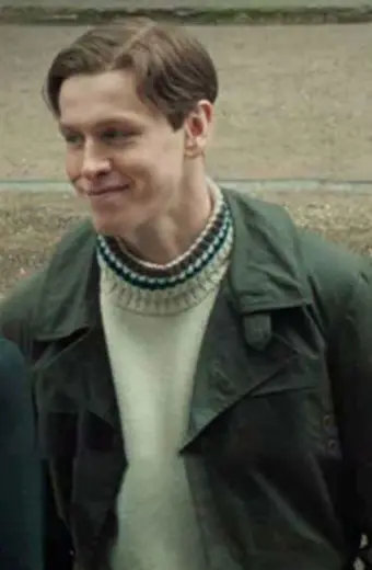 The King's Man Harris Dickinson Black Cotton Jacket