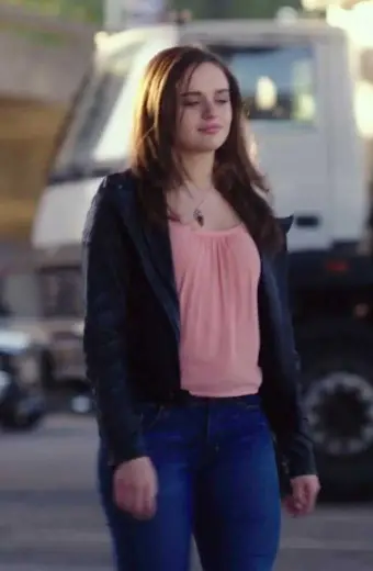 The Kissing Booth Elle Evans Joey King Black Leather Jacket