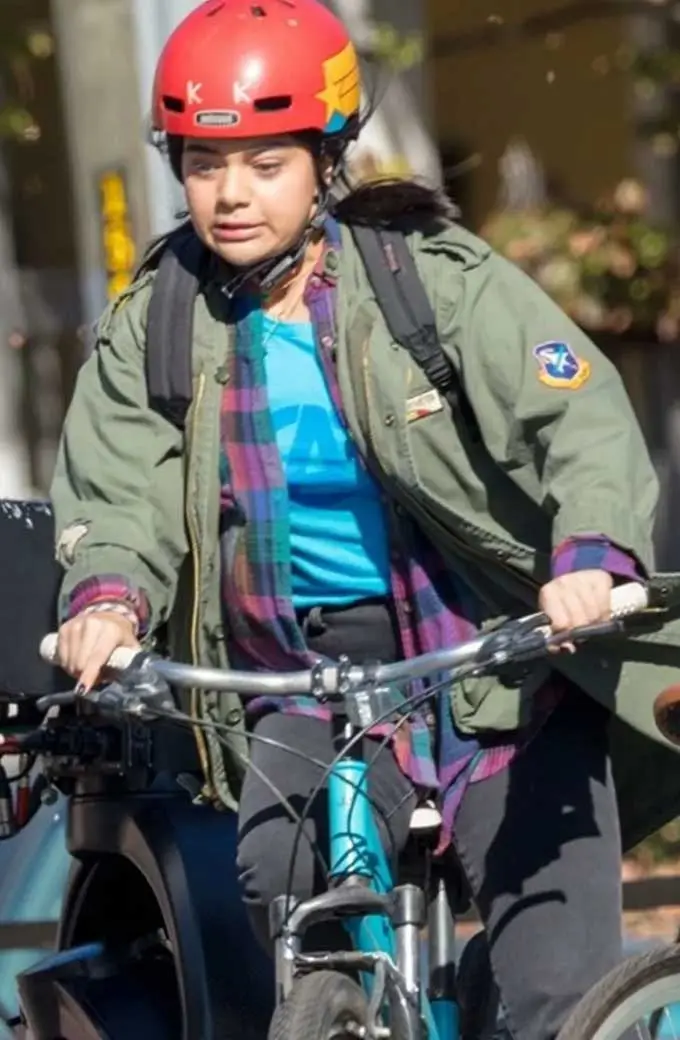 Ms Marvel TV Show Iman Vellani Kamala Khan Green Cotton Jacket ms-marvel-iman-vellani-jacket