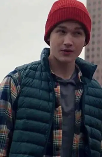 Matt Lintz Ms Marvel Bruno Carrelli Green Quilted Puffer Vest