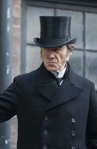 Lord Massen The Nevers Pip Torrens Black Wool Trench Coat