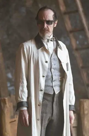 Dr Edmund Hague Denis OHare The Nevers White Cotton Lab Coat