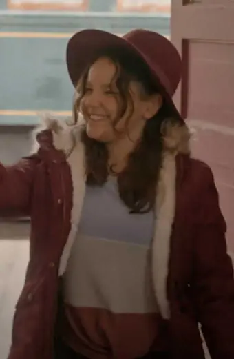 Zarina Rocha The Perfect Pairing Britney Maroon Cotton Jacket