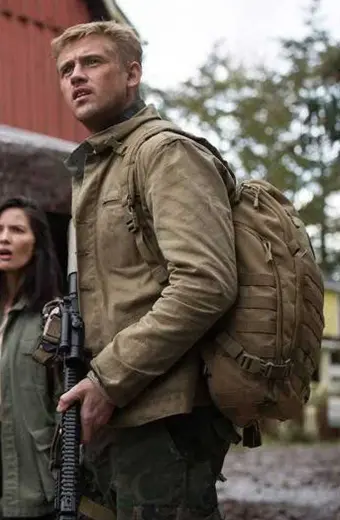 The Predator Boyd Holbrook Quinn McKenna Brown Cotton Jacket