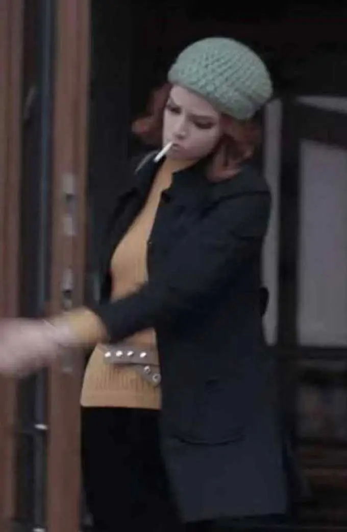 Beth Harmon Anya Taylor Joy The Queens Gambit Black Wool Coat beth-harmon-the-queens-gambit-coat