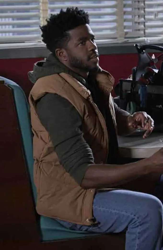 Grover Sims The Republic of Sarah Ian Duff Beige Puffer Vest ian-duff-the-republic-of-sarah-vest