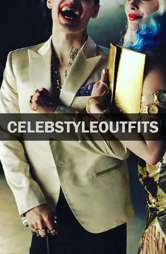 Jared Leto Suicide Squad Joker White Cotton Trench Blazer