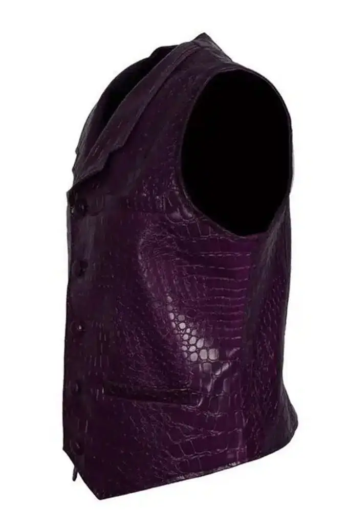 Joker Jared Leto Suicide Squad Purple Cosplay Leather Vest suicide-squad-jared-leto-vest