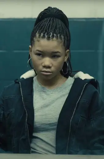 Tyla The Suicide Squad Storm Reid Hooded Black Cotton Jacket