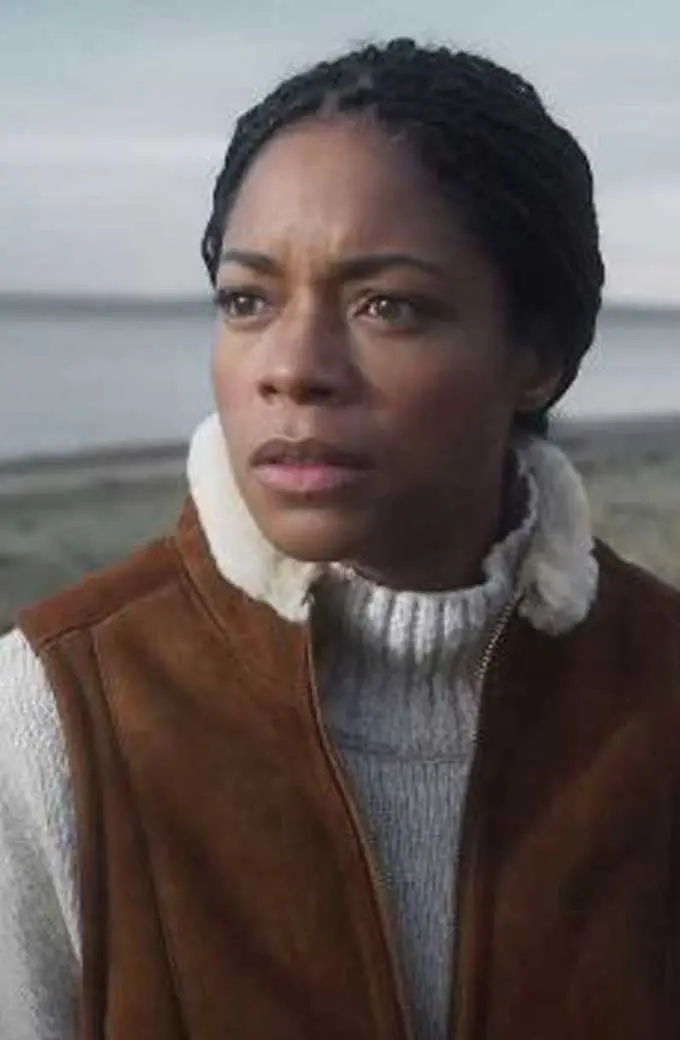 Naomie Harris Helen The Third Day Brown Suede Leather Vest naomie-harris-the-third-day-vest