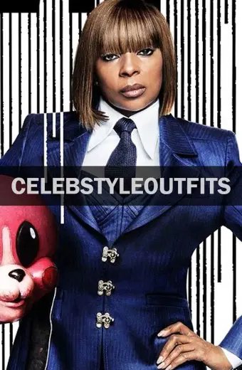 The Umbrella Academy Mary J Blige Cha-Cha Blue Trench Blazer the-umbrella-academy-cha-cha-blazer