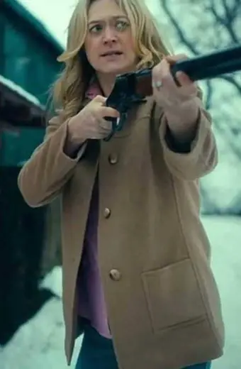 Marin Ireland Umbrella Academy Sissy Cooper Brown Wool Coat
