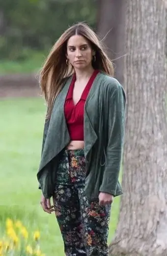 Umbrella Academy Genesis Rodriguez Drape Green Cotton Jacket