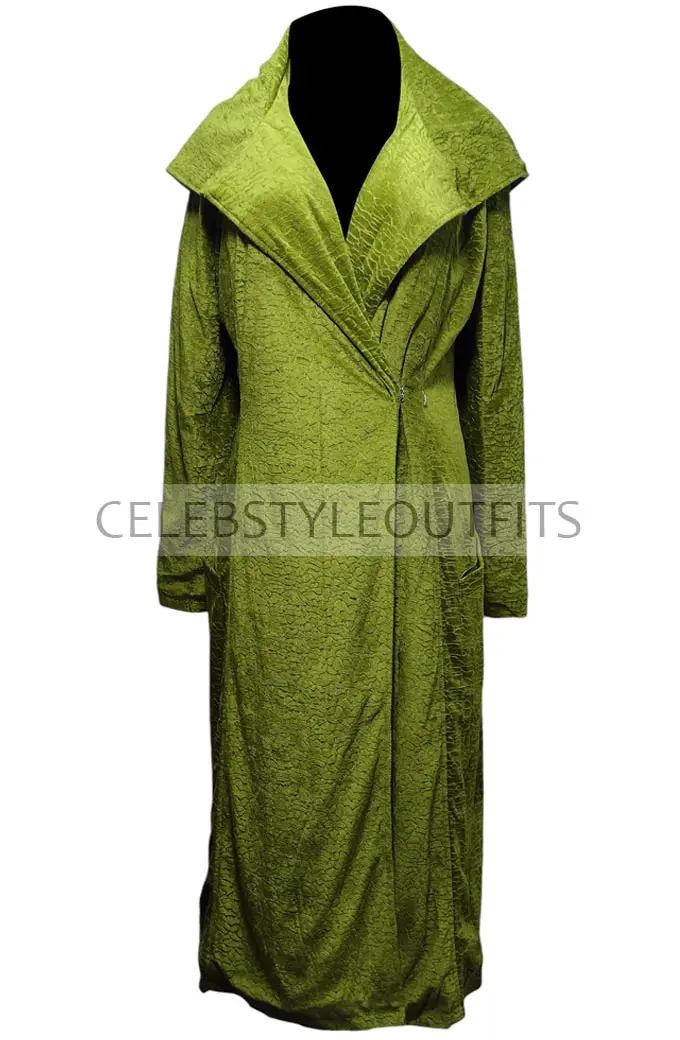Grace Fraser Nicole Kidman The Undoing Green Velvet Long Coat the-undoing-nicole-kidman-coat