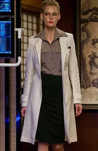 Ophelia Sarkissian The Wolverine White Cotton Coat the-wolverine-svetlana-trench-coat