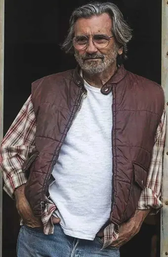 Nicky Pearson This Is Us Griffin Dunne Quilted Burgundy Vest