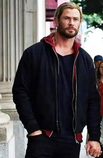 Thor Love and Thunder Chris Hemsworth Hooded Black Jacket