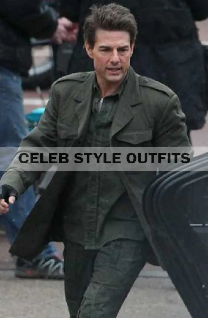 Tom Cruise William Cage Edge of Tomorrow Military Green Coat tom-cruise-edge-of-tomorrow-green-coat