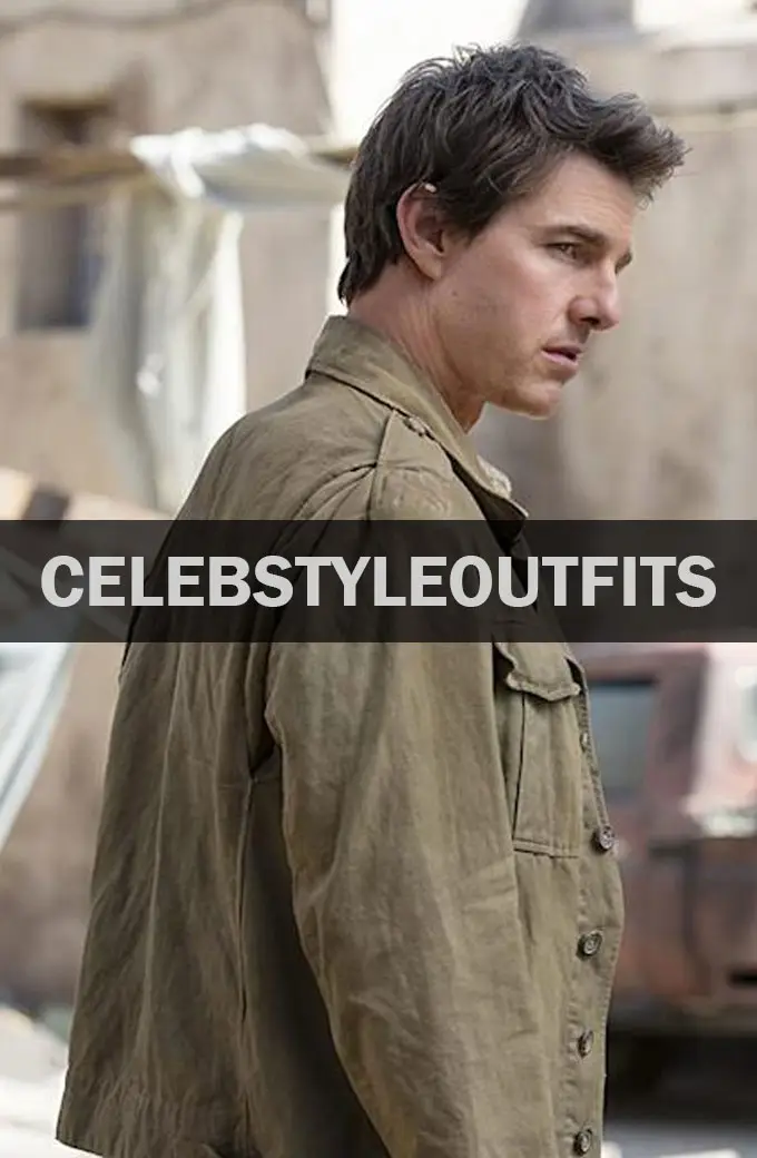 Nick Morton Tom Cruise The Mummy Movie Green Cotton Jacket nick-morton-the-mummy-green-jacket