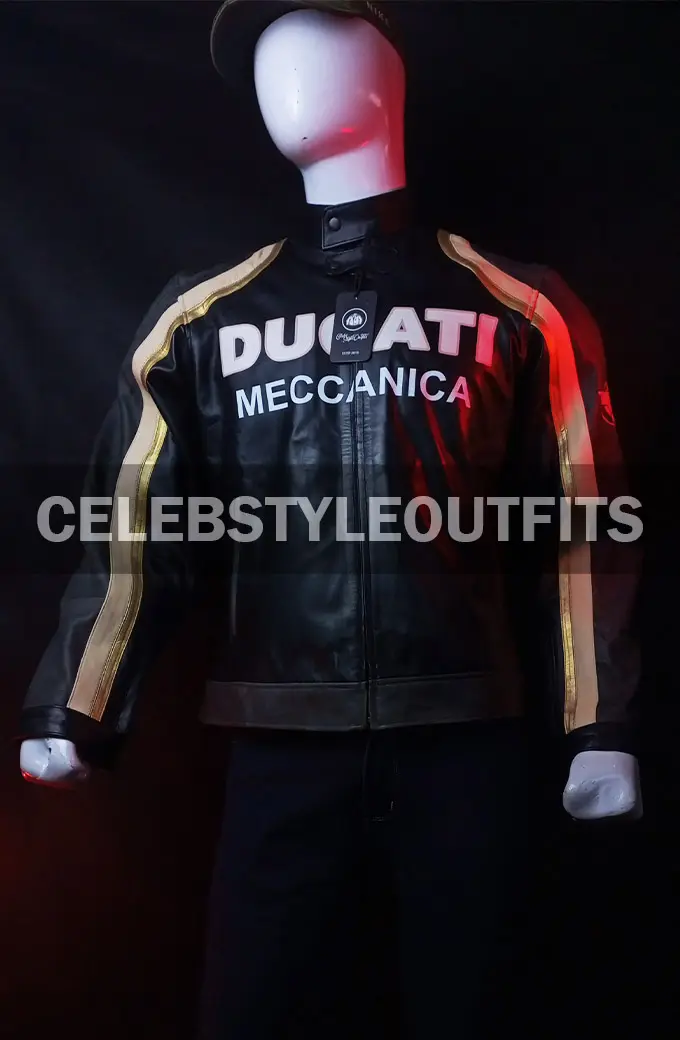 Ducati Meccanica Tom Cruise Biker Black Bomber Leather Jacket ducati-meccanica-tom-cruise-jacket