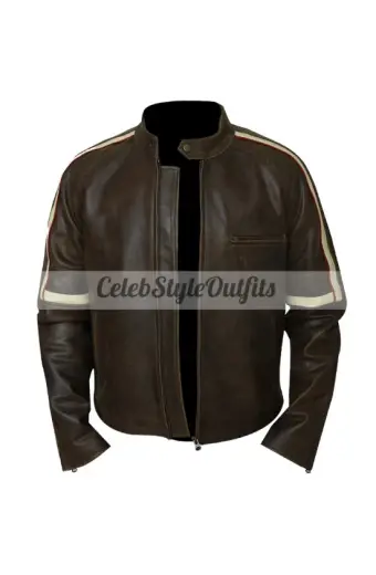 War Of The Worlds Ray Ferrier Tom Cruise Biker Stripes Jacket
