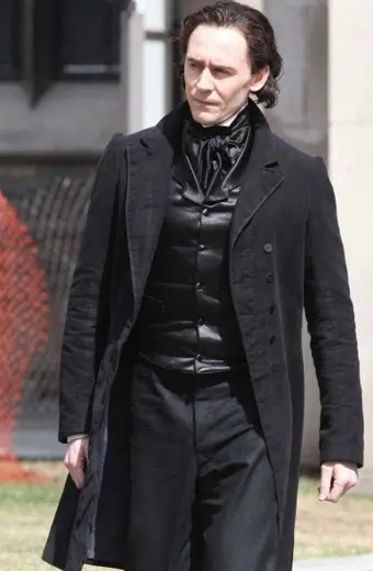 Crimson Peak Sir Thomas Sharpe Tom Hiddleston Black Long Coat