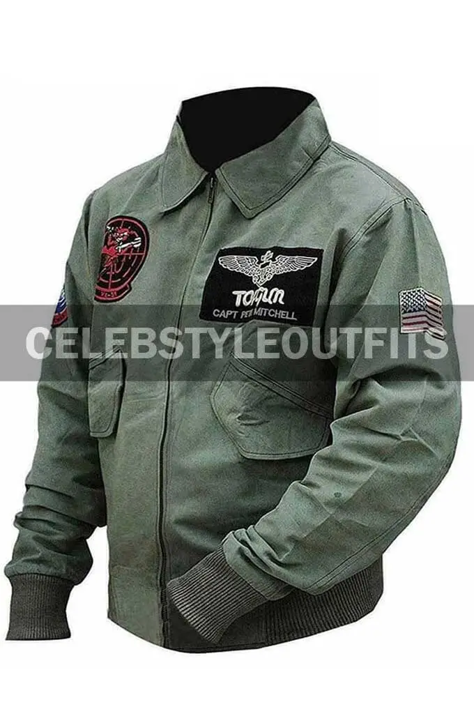 Tom Cruise Top Gun Maverick Pete Mitchell Flight Bomber Jacket top-gun2-tom-cruise-bomber-jacket