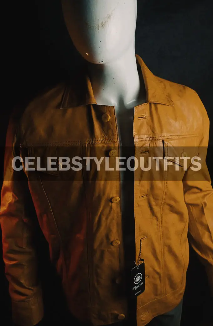 Transformers Cade Yeager Mark Wahlberg Yellow Leather Jacket transformers-cade-yeager-jacket