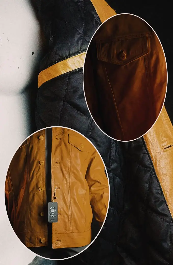 Transformers Cade Yeager Mark Wahlberg Yellow Leather Jacket transformers-cade-yeager-jacket
