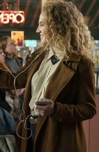 Sabine Kat Cunning Trinkets TV Series Brown Wool Trench Coat
